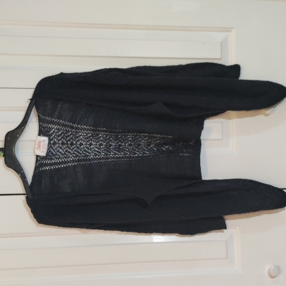 Justice dark blue cardigan sweater girls size 10 - Picture 4 of 5
